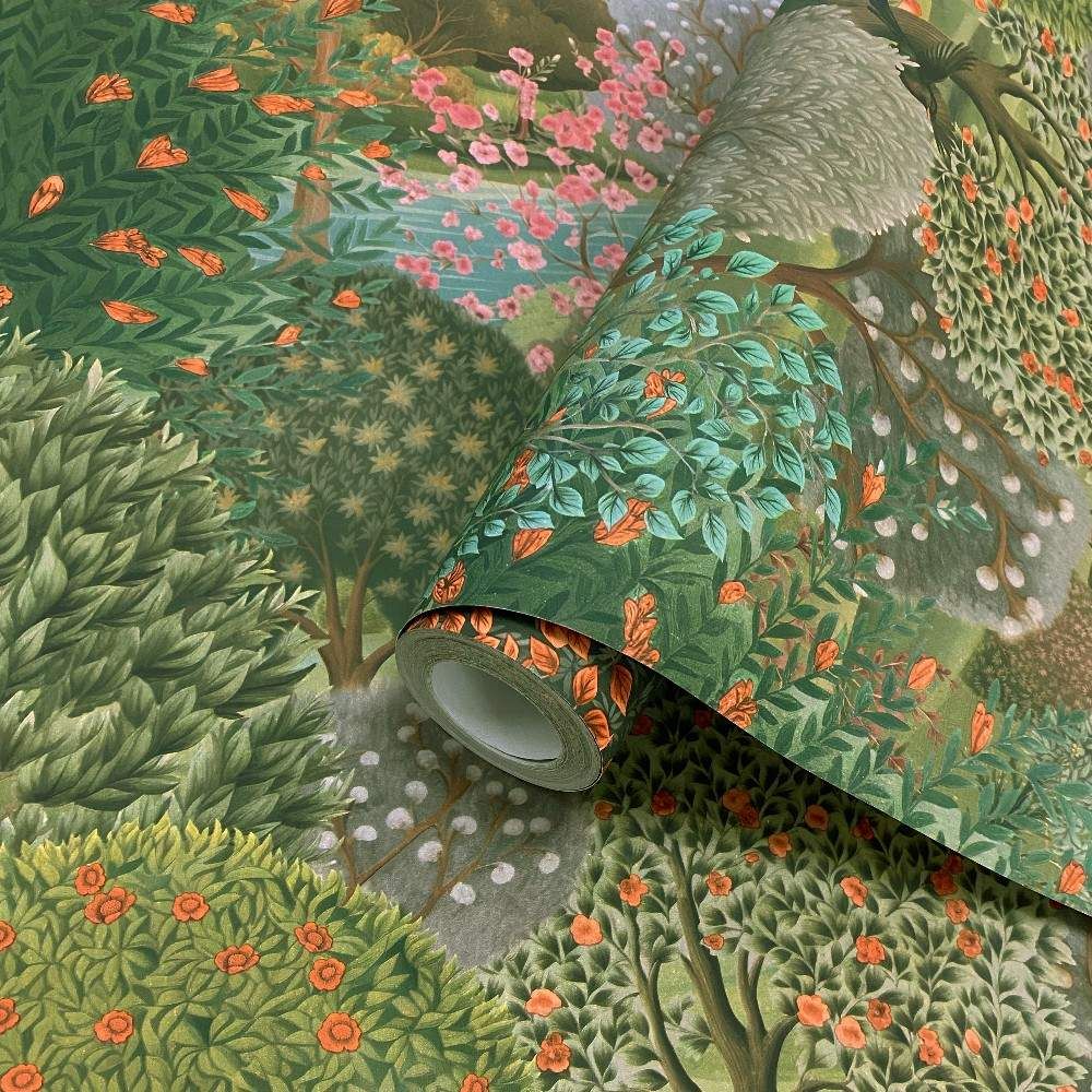 Green tapestry top